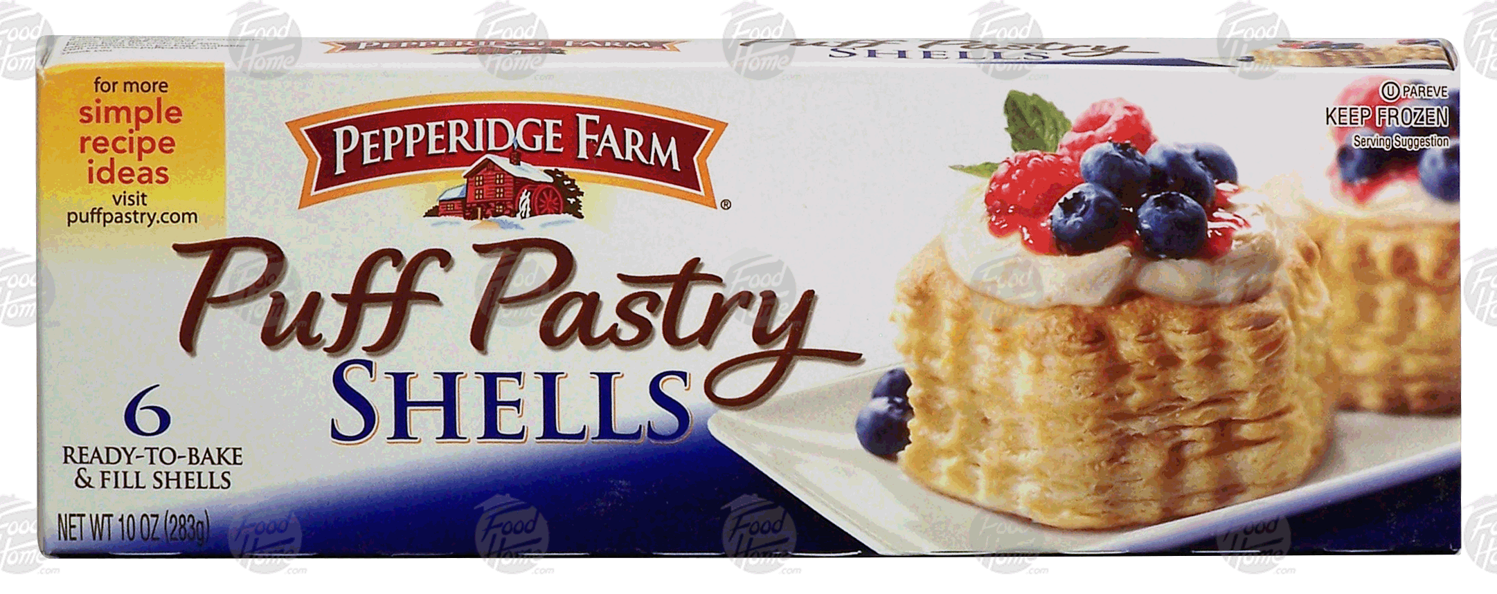 Pepperidge Farm  puff pastry shells, 6 ready-to-bake & fill shells Full-Size Picture